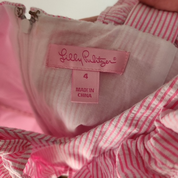Lilly Pulitzer Phoebe Ruffle Neckline Dress, Size 4 - Picture 6 of 9